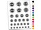Sun Evil Eye Nazar Charm Temporary Tattoo Water Resistant Fake Body Art Set Collection